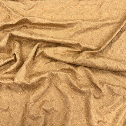 Embroidered Faux Suede Knit