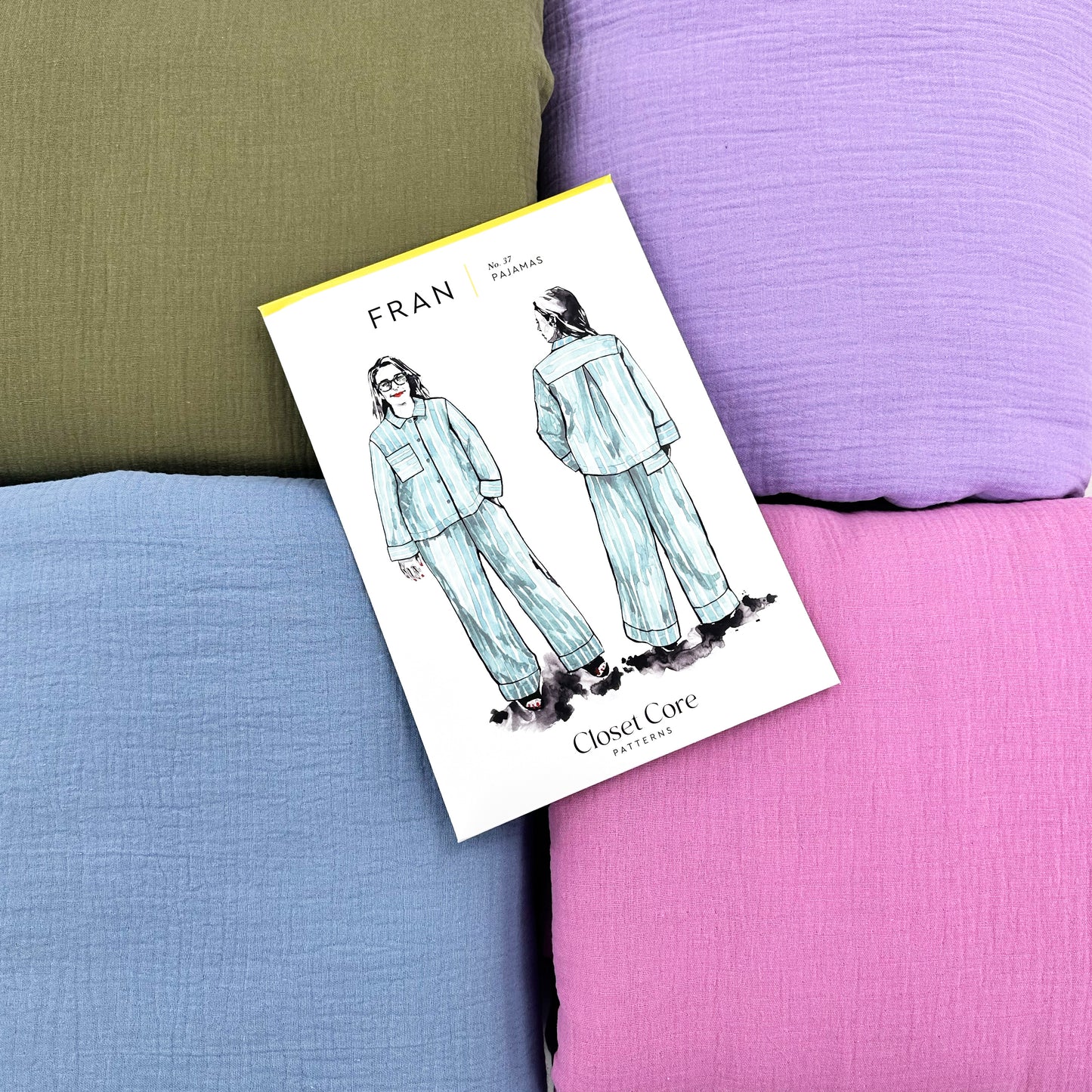 Purple Packages - Closet Core Patterns Fran Pyjamas - Ready To Sew Kit