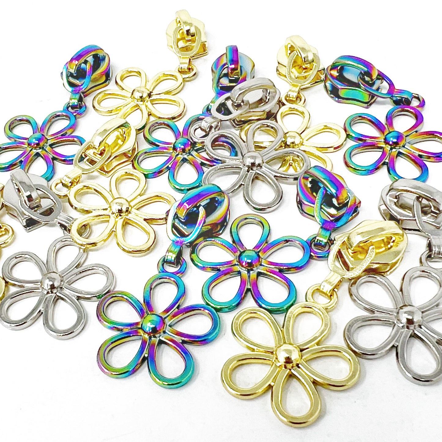 Daisy Zip Sliders - 6mm/No.5