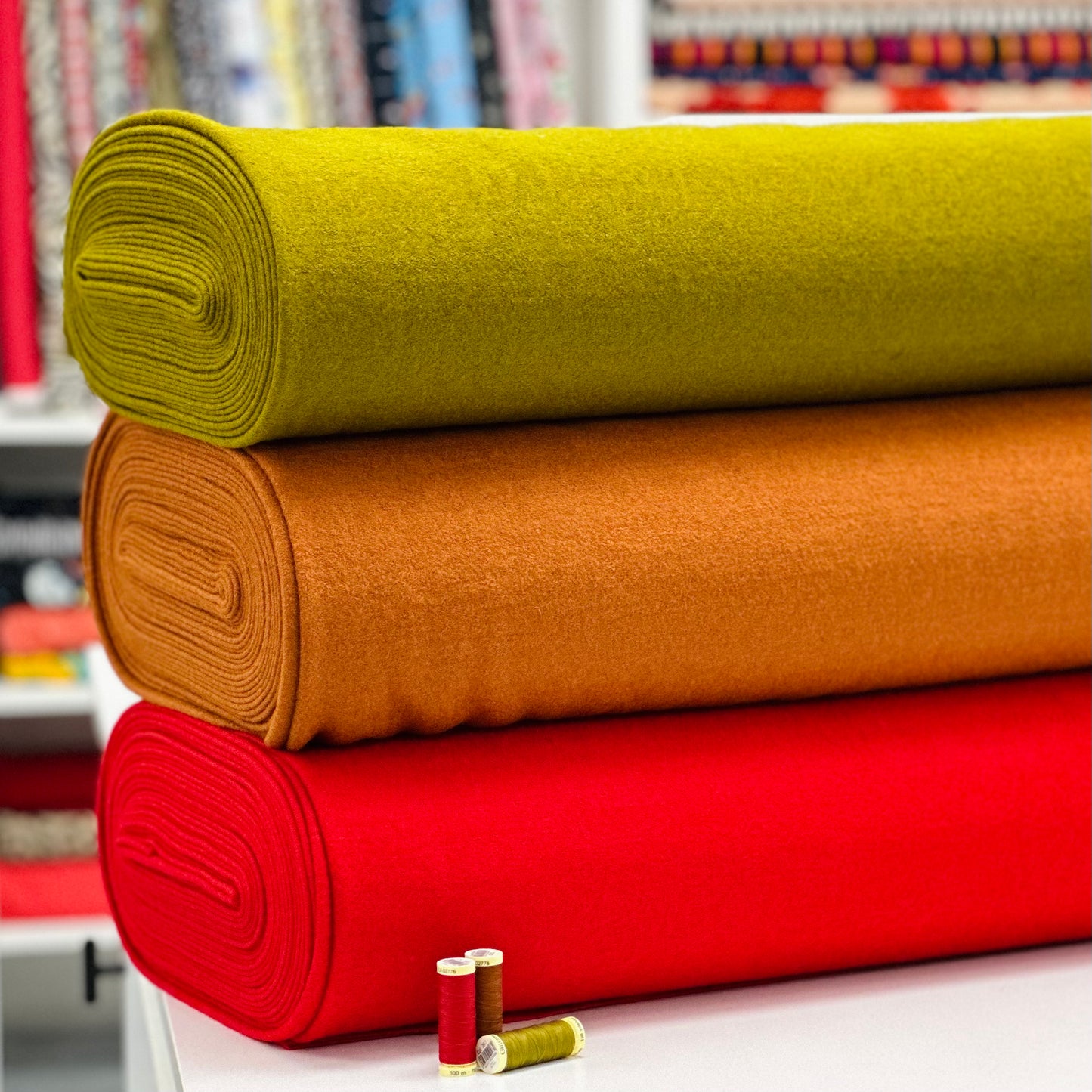 Wool Blend Coating - Holly Berry