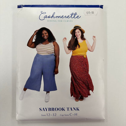 Cashmerette Saybrook Tank - Sizes 12-32 - Marked Cover