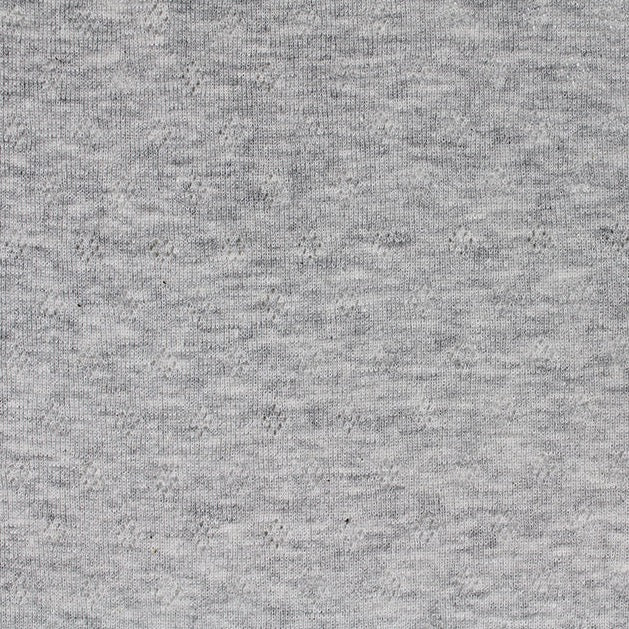 Pointelle Jersey - Silver Grey