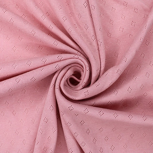 Pointelle Jersey - Rose