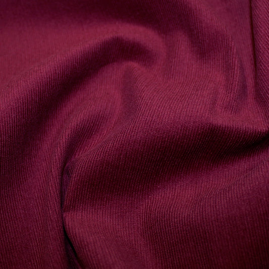 21 Wale Babycord - Wine - 1M Remnant