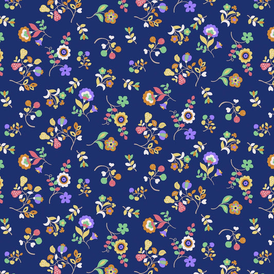 Dashwood Kaleidoscope Ace Lawn - Royal