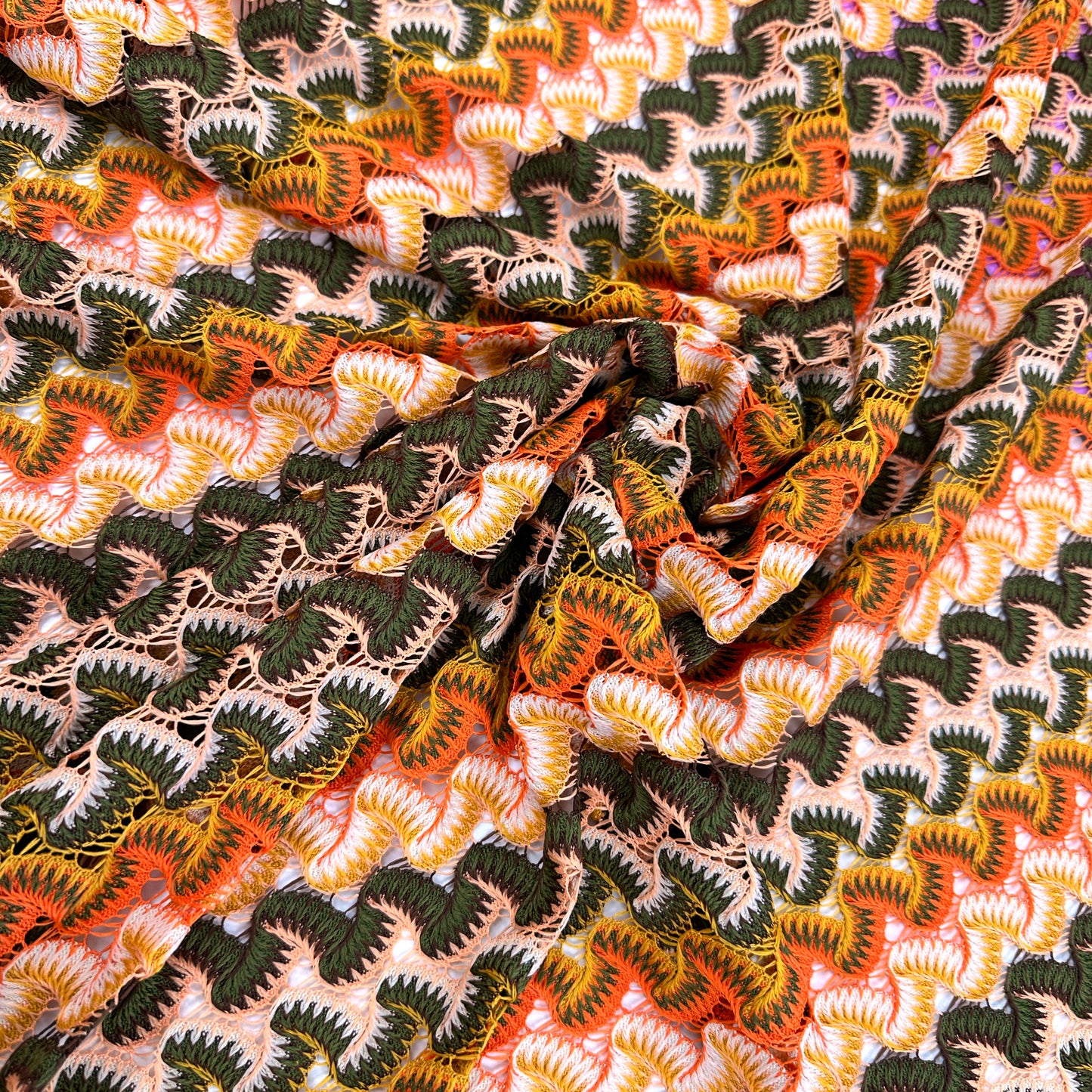 Feather & Fan - Olive Lace Knit
