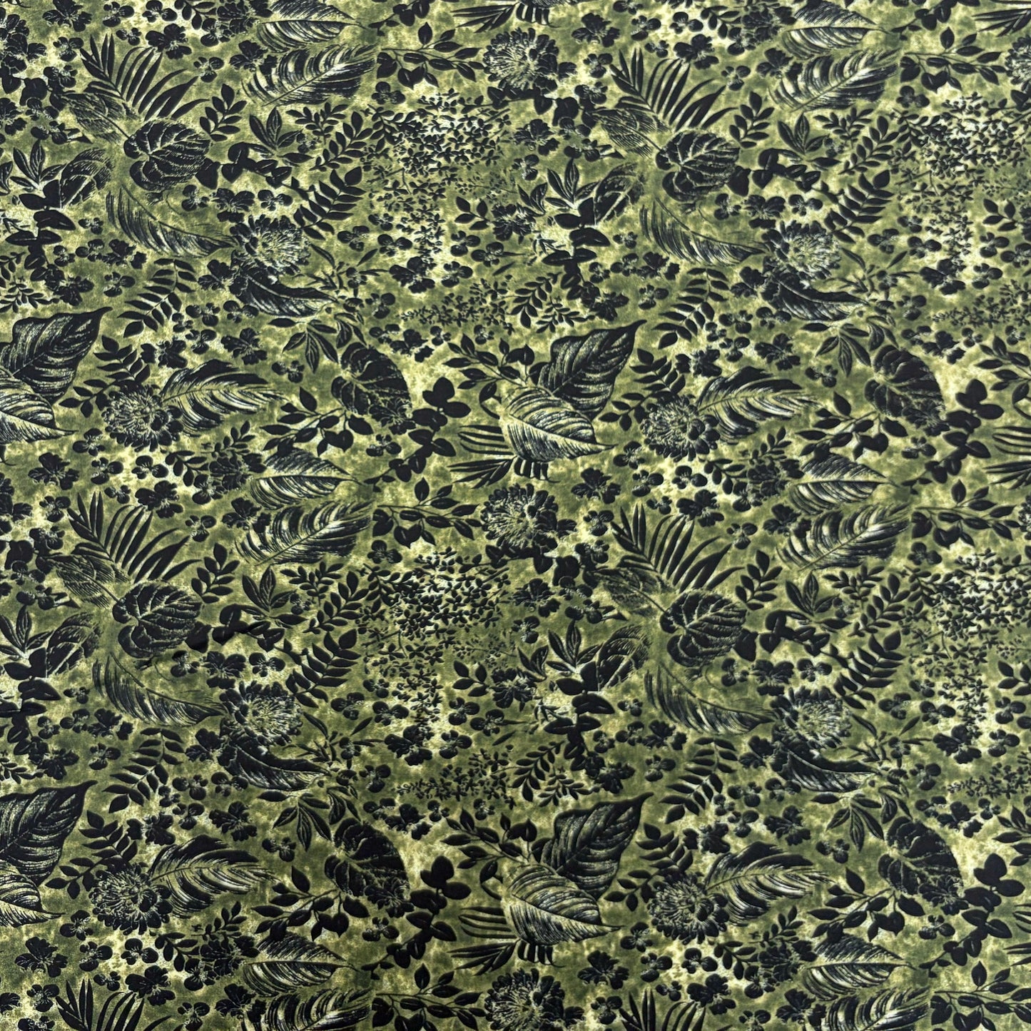 Inky Botanical Tencel Lawn