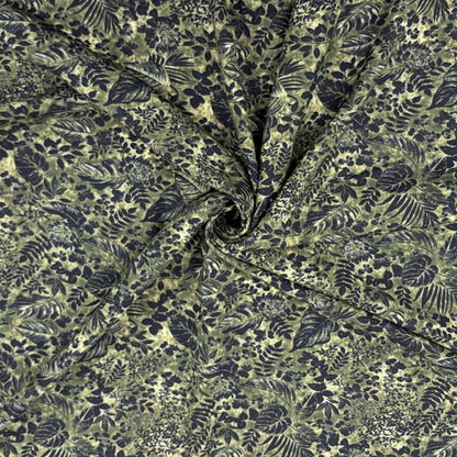 Inky Botanical Tencel Lawn