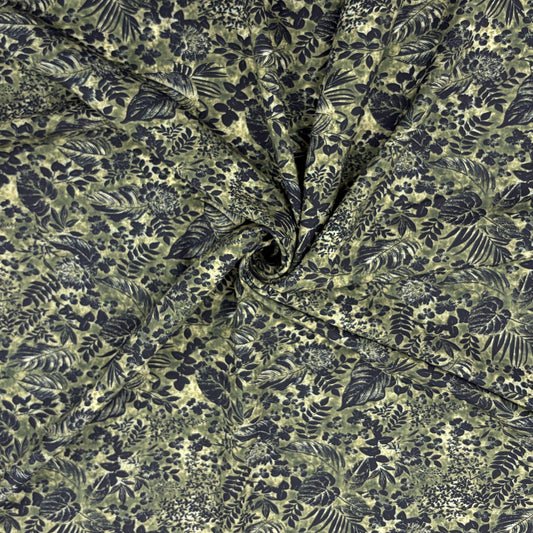 Inky Botanical Tencel Lawn