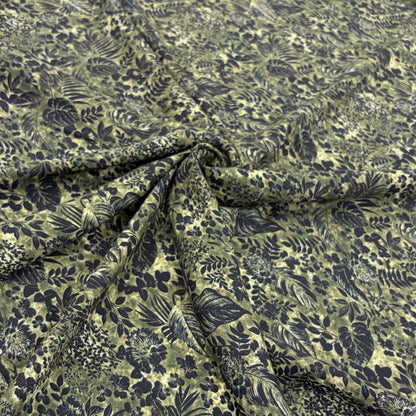 Inky Botanical Tencel Lawn