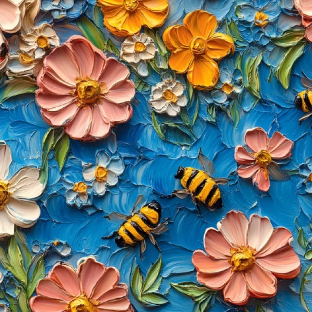 Bumblebees Cotton Jersey