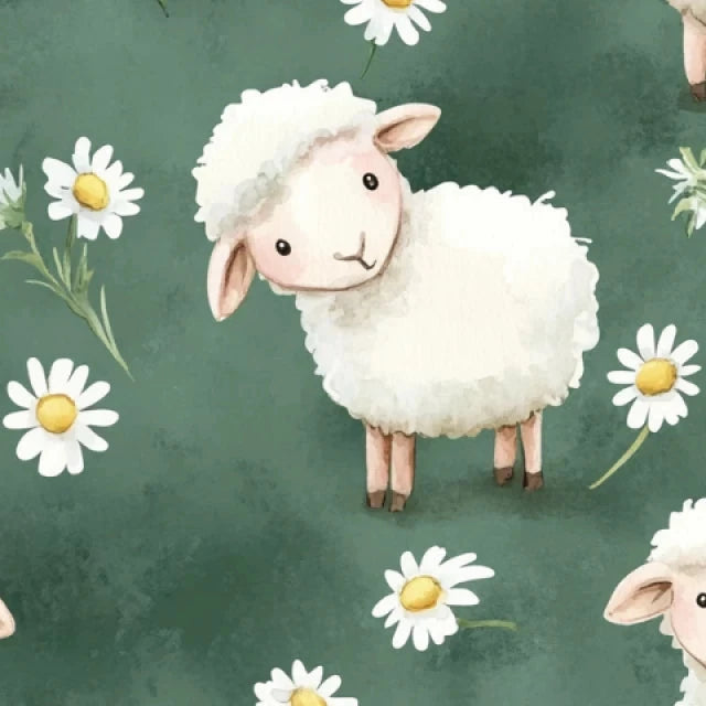 Lambing Time Cotton Jersey