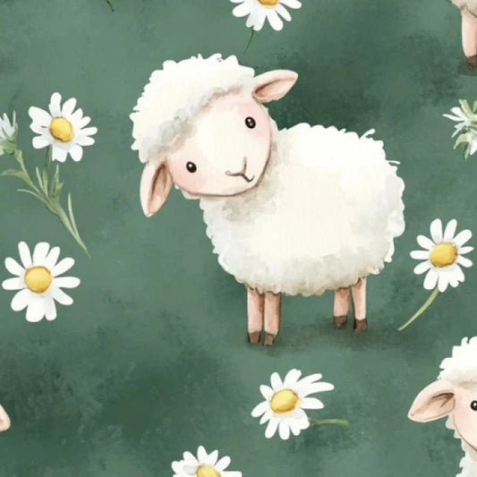Lambing Time Cotton Jersey