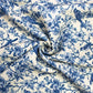Birds & Flowers Linen Viscose Blend