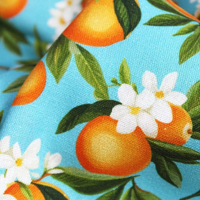 Oranges Linen Viscose Blend