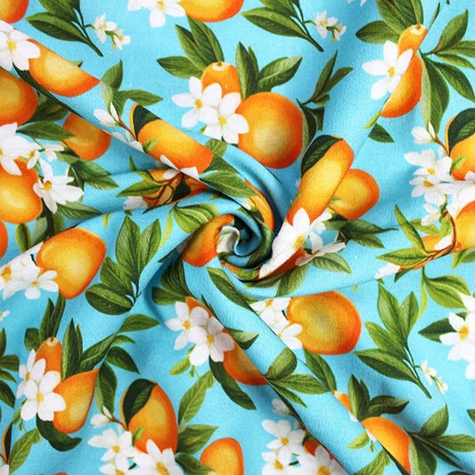 Oranges Linen Viscose Blend