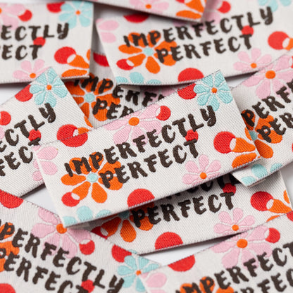 Little Rosy Cheeks - Imperfectly Perfect - Pack of 6 Sewing Labels