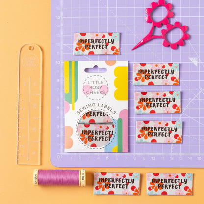 Little Rosy Cheeks - Imperfectly Perfect - Pack of 6 Sewing Labels