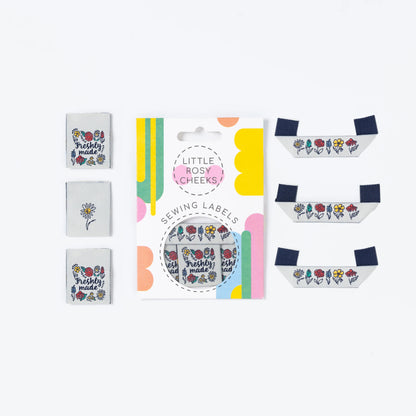 Little Rosy Cheeks - Freshly Made Blooms - Pack of 6 Sewing Labels