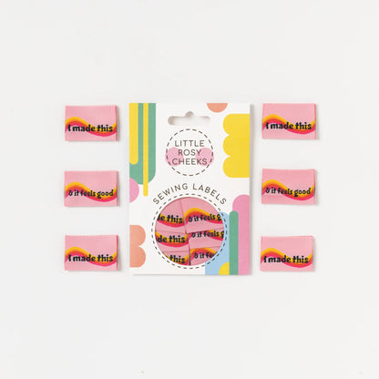 Little Rosy Cheeks - It Feels Good - Pack of 6 Sewing Labels