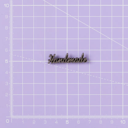 Little Rosy Cheeks - Handmade Metal Italic Label - Pewter