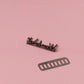 Little Rosy Cheeks - Handmade Metal Italic Label - Pewter