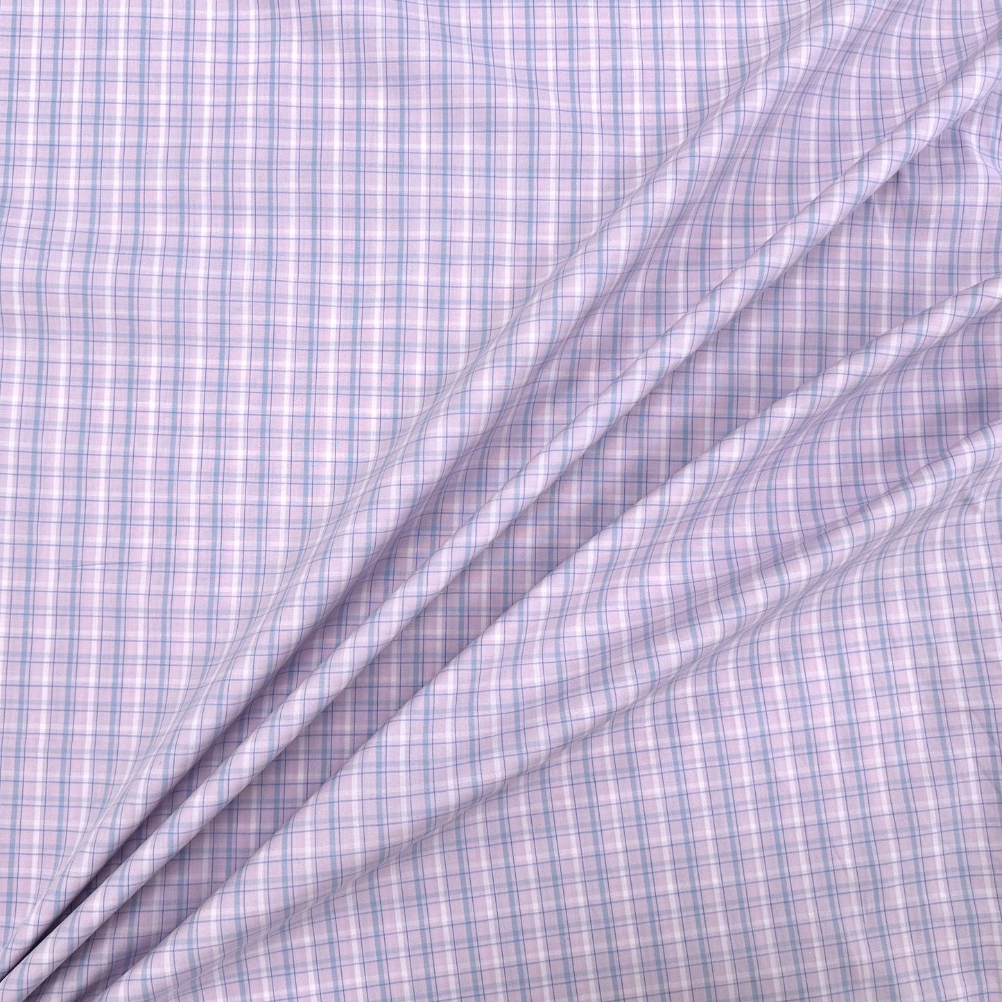Lavender Check Cotton Shirting
