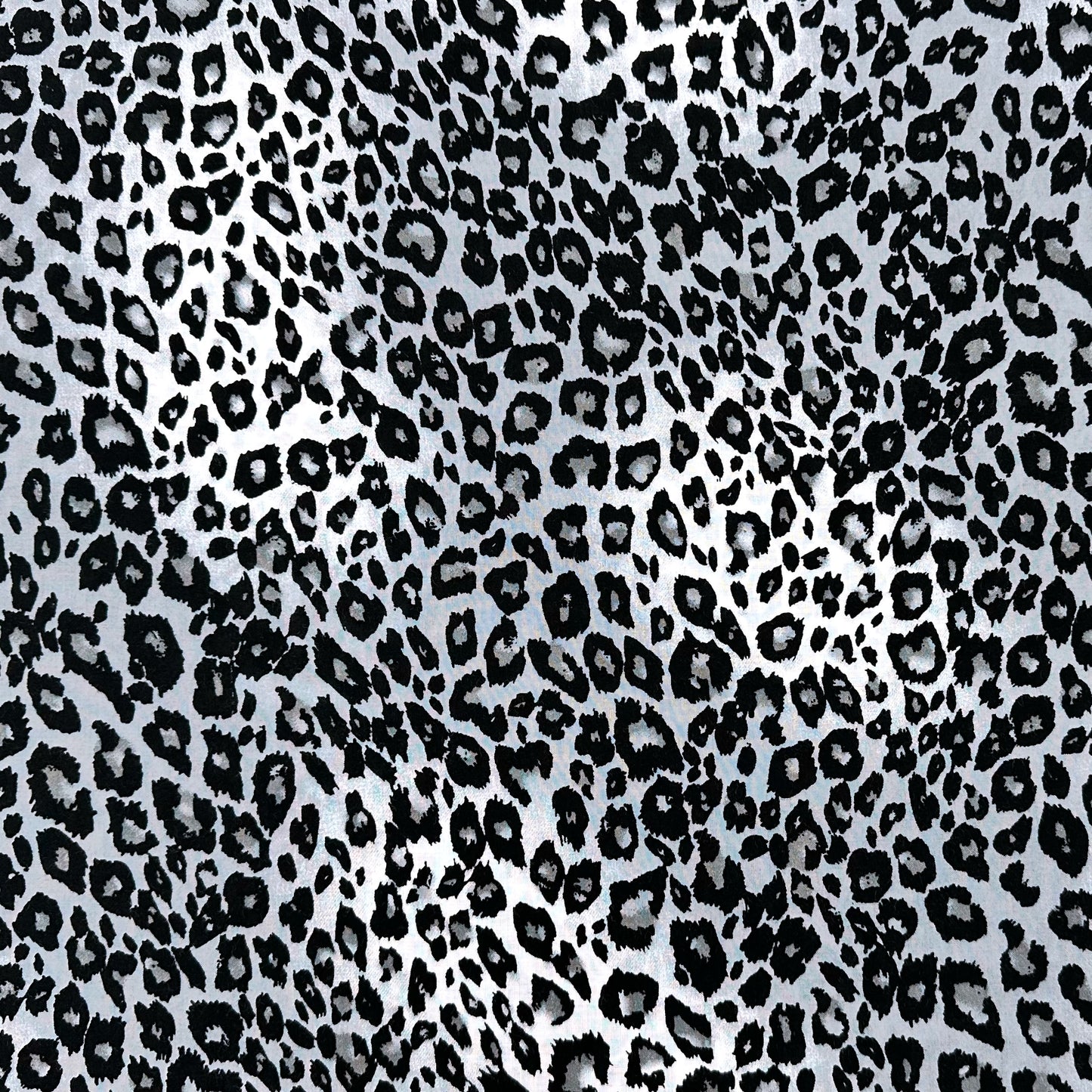 Silver Leopard Viscose