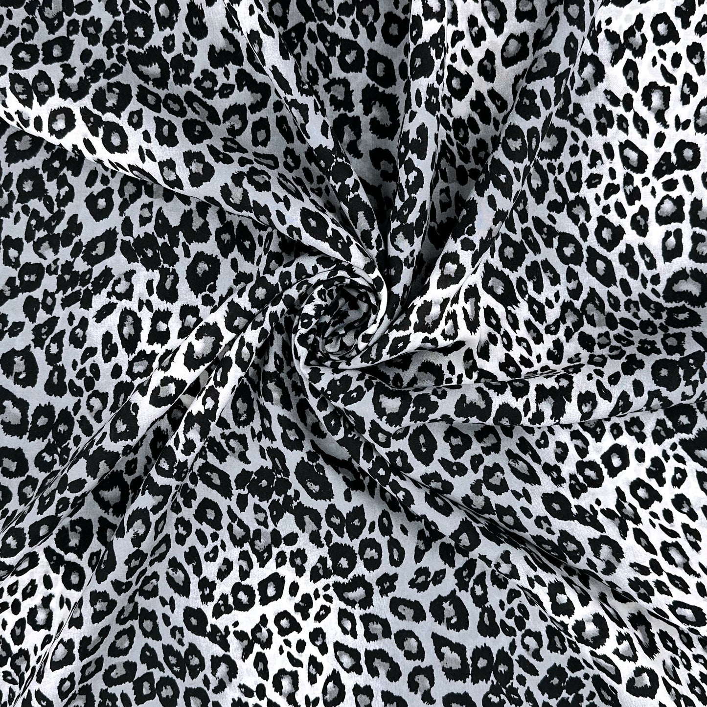 Silver Leopard Viscose