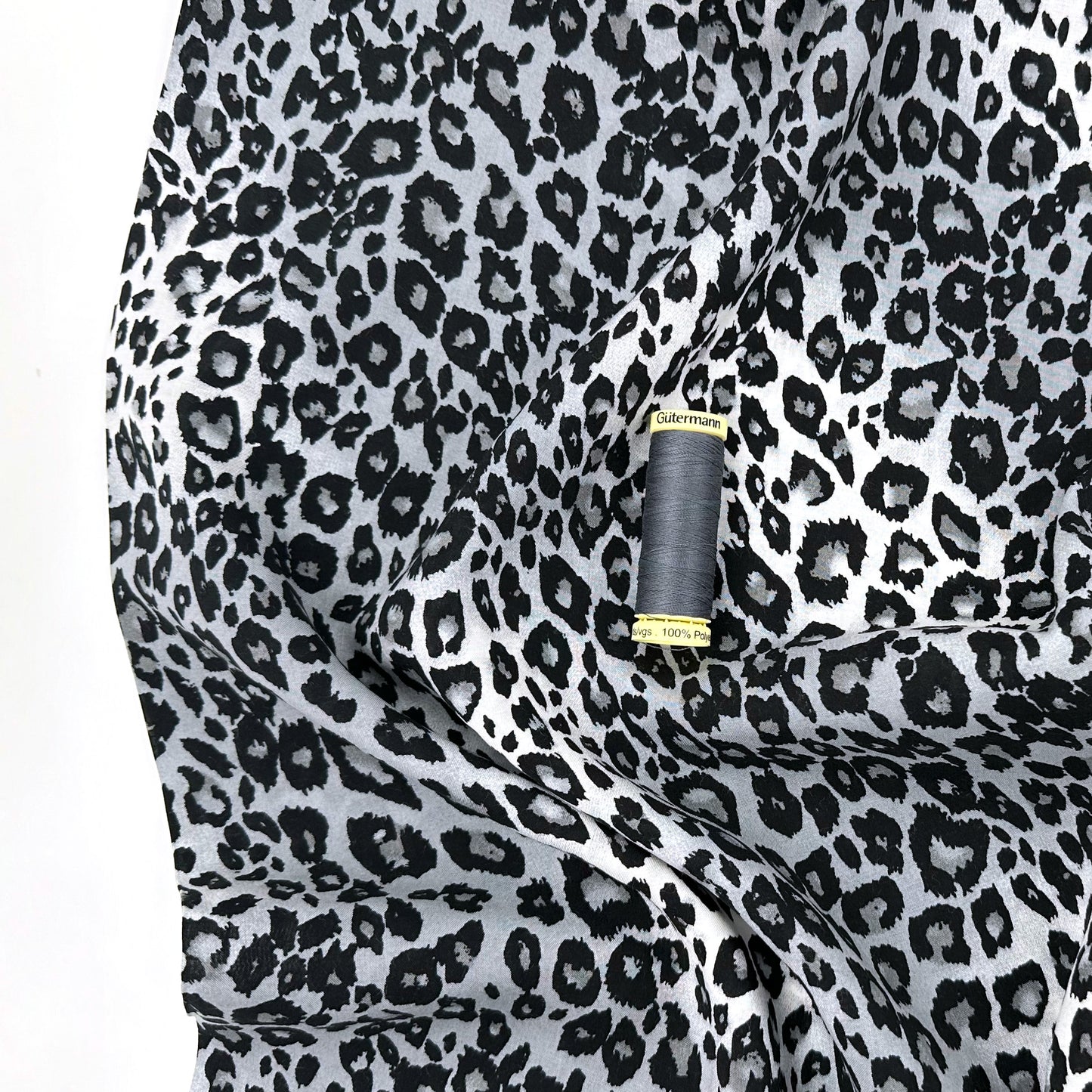 Silver Leopard Viscose