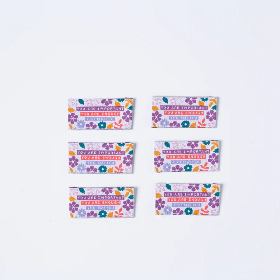 Little Rosy Cheeks - You Matter - Pack of 6 Sewing Labels