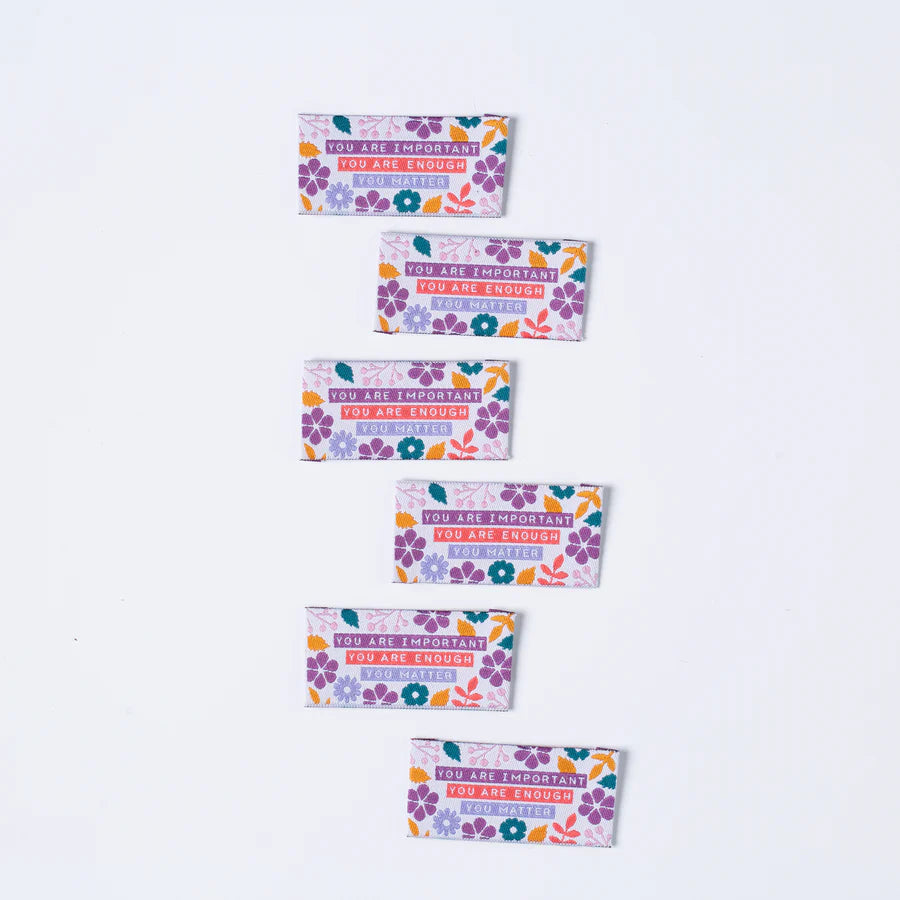 Little Rosy Cheeks - You Matter - Pack of 6 Sewing Labels