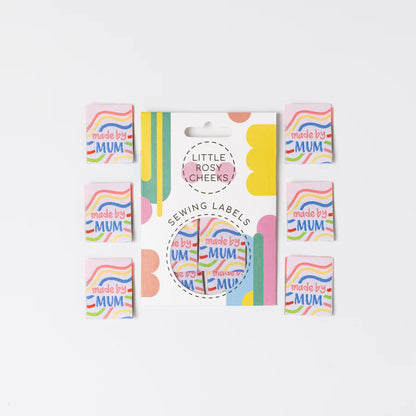 Little Rosy Cheeks - Made By Mum - Pack of 6 Sewing Labels