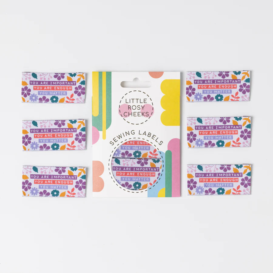 Little Rosy Cheeks - You Matter - Pack of 6 Sewing Labels