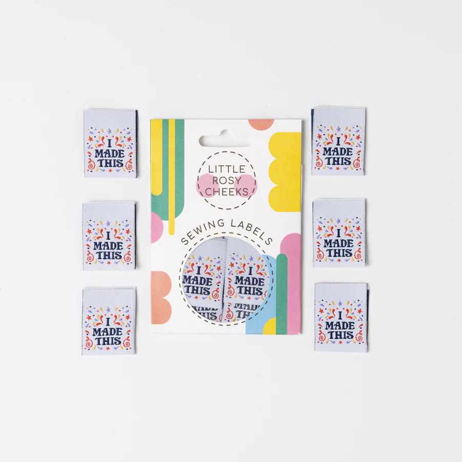 Little Rosy Cheeks - I Made This - Pack of 6 Sewing Labels