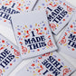 Little Rosy Cheeks - I Made This - Pack of 6 Sewing Labels