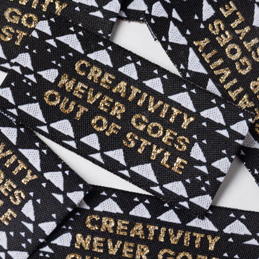 Little Rosy Cheeks - Creativity Never Goes Out Of Style - Pack of 6 Sewing Labels