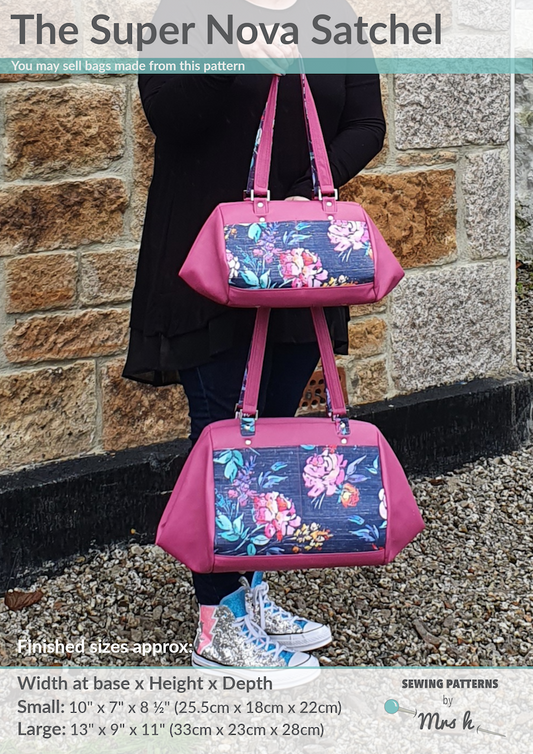 Sewing Patterns by Mrs H - The Super Nova Satchel Pattern