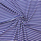 Metallic Stripe Cotton Jersey - Red Sparkle