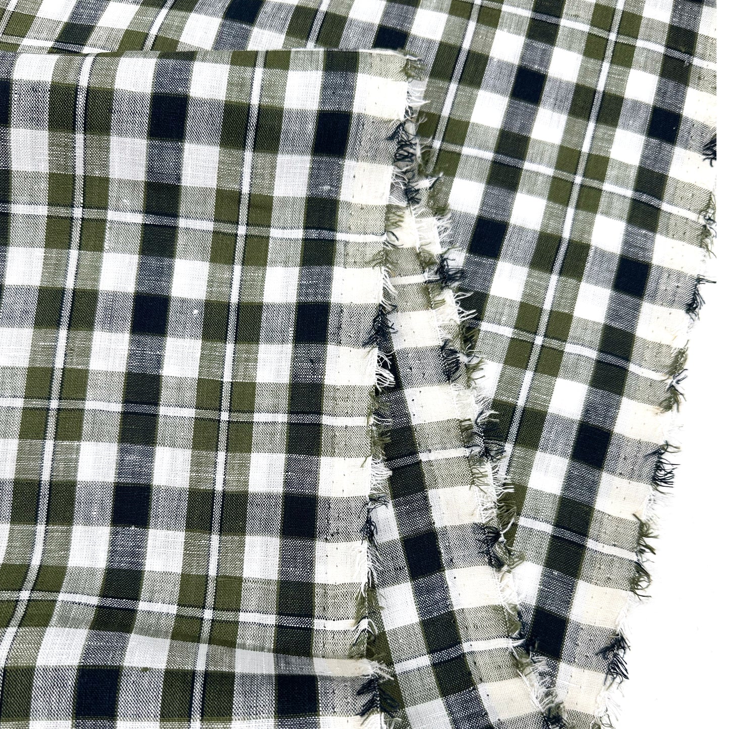 Mossy Check 100% Linen