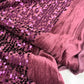 Mulberry Sparkle Sequinned Velour