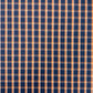 Amber Navy Cotton Check Shirting