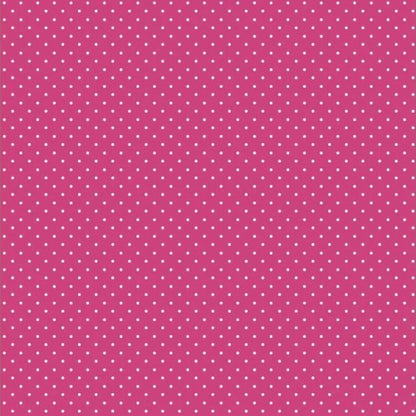 Petit Dots Cotton Poplin - Cerise