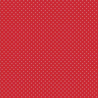 Petit Dots Cotton Poplin - Red
