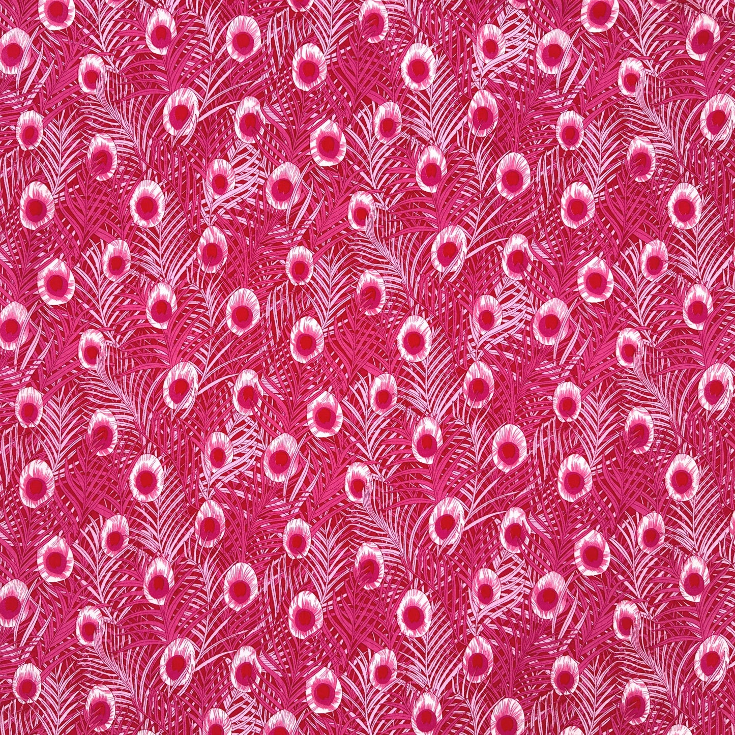 Pink Peacock Eyes Viscose Jersey