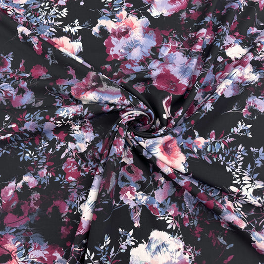 Dark Rose Viscose Challis