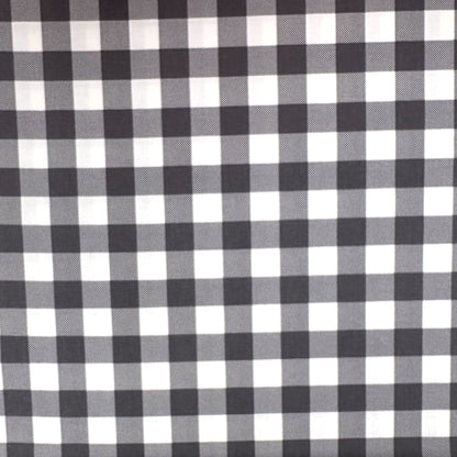 Picnic Check Waterproof Cotton Canvas - Grey