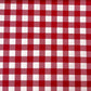 Picnic Check Waterproof Cotton Canvas - Red