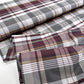 Platinum Berry Cotton Check Shirting - 55CM Remnant
