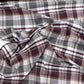 Platinum Berry Cotton Check Shirting - 55CM Remnant